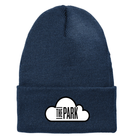 Clouds Beanie - Navy Blue (Embroidered)