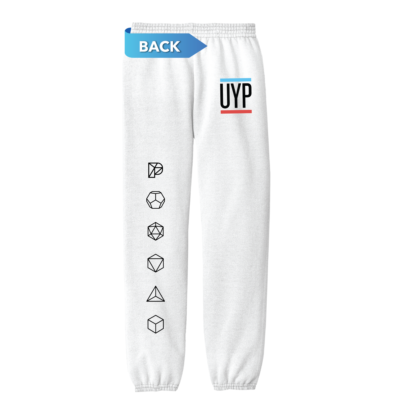 UYP The Park Shapes Sweat Pants Youth - White