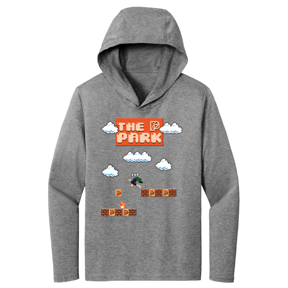8 - Bit T-Shirt Hoodie (Grey) Youth